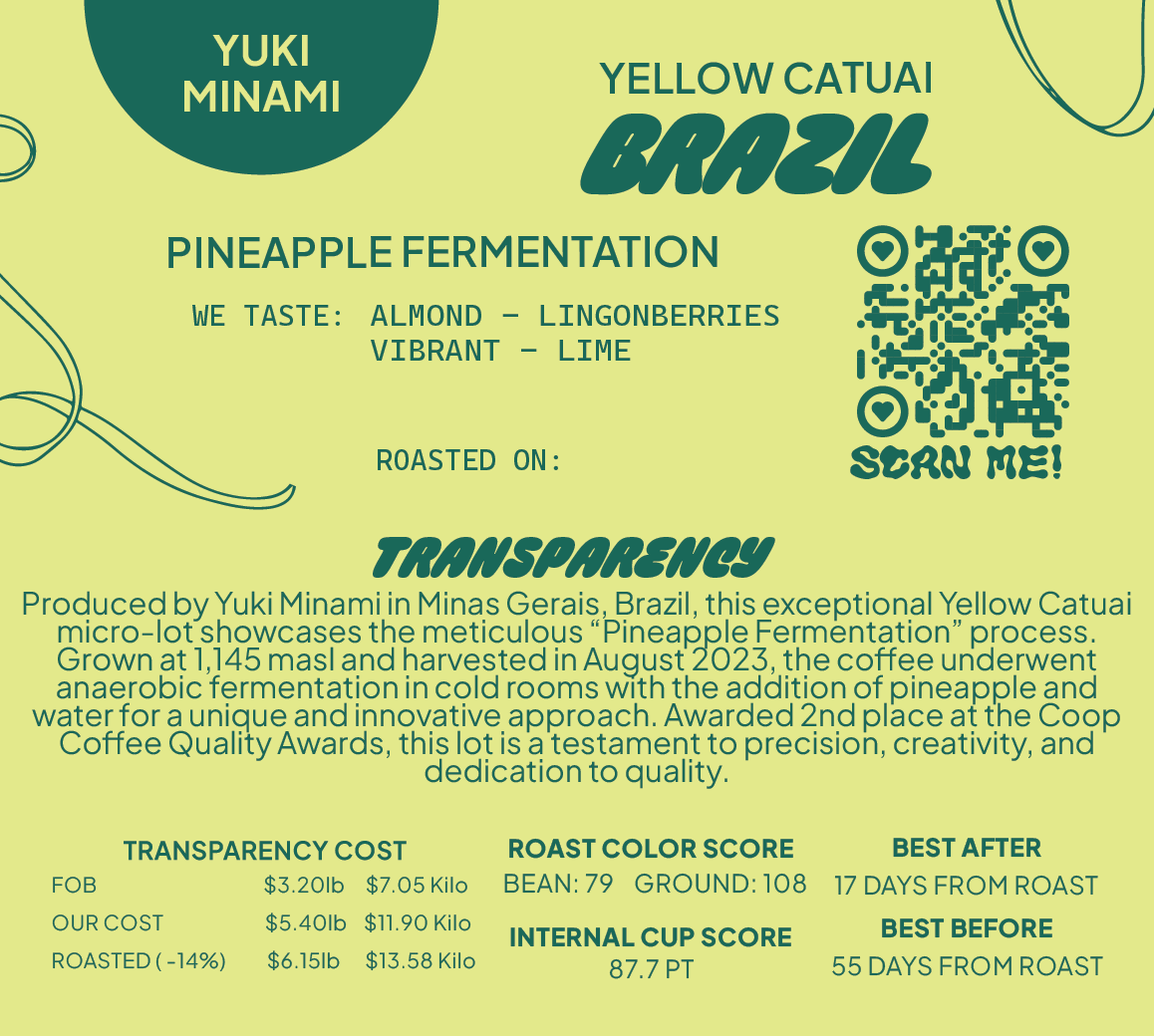 BRAZIL ANAEROBIC NATURAL PINEAPPLE FERMENTATION