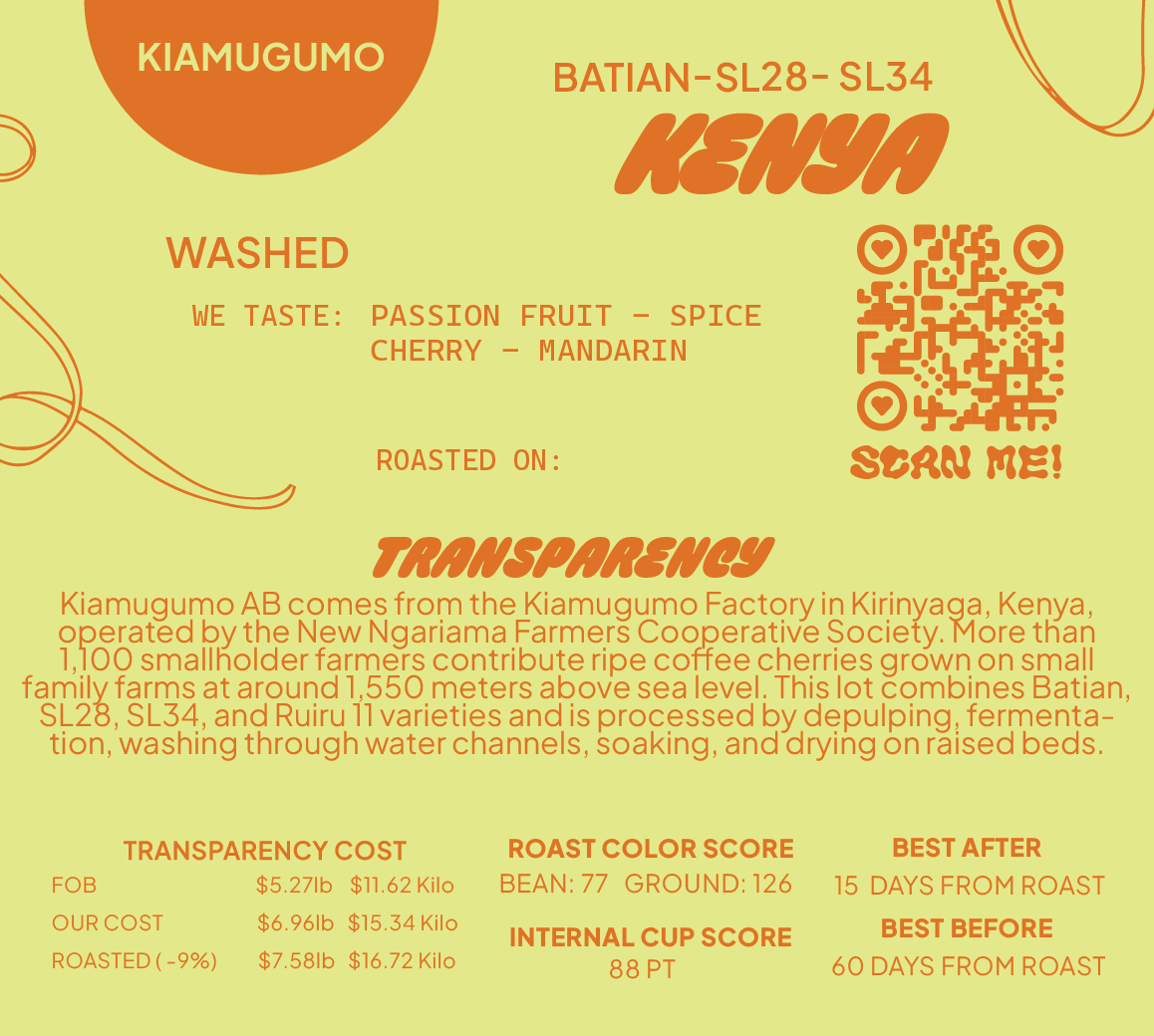 Kenya Kiamugumo AB Washed