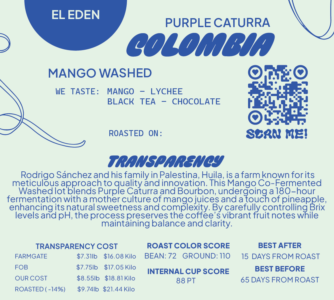 Colombia Washed Mango Purple Caturra