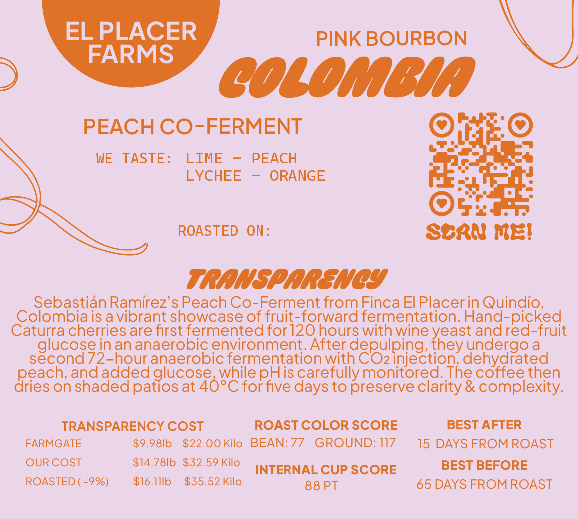 Colombia Pink Bourbon Peach Co-Ferment