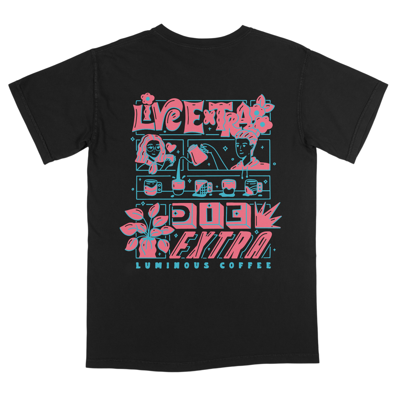 LIVE EXTRA T-SHIRT BLACK