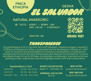 EL SALVADOR GESHA ANAEROBIC NATURAL