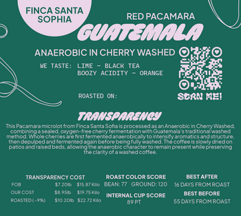 Guatemala Red Pacamara Anaerobic In Cherry Washed