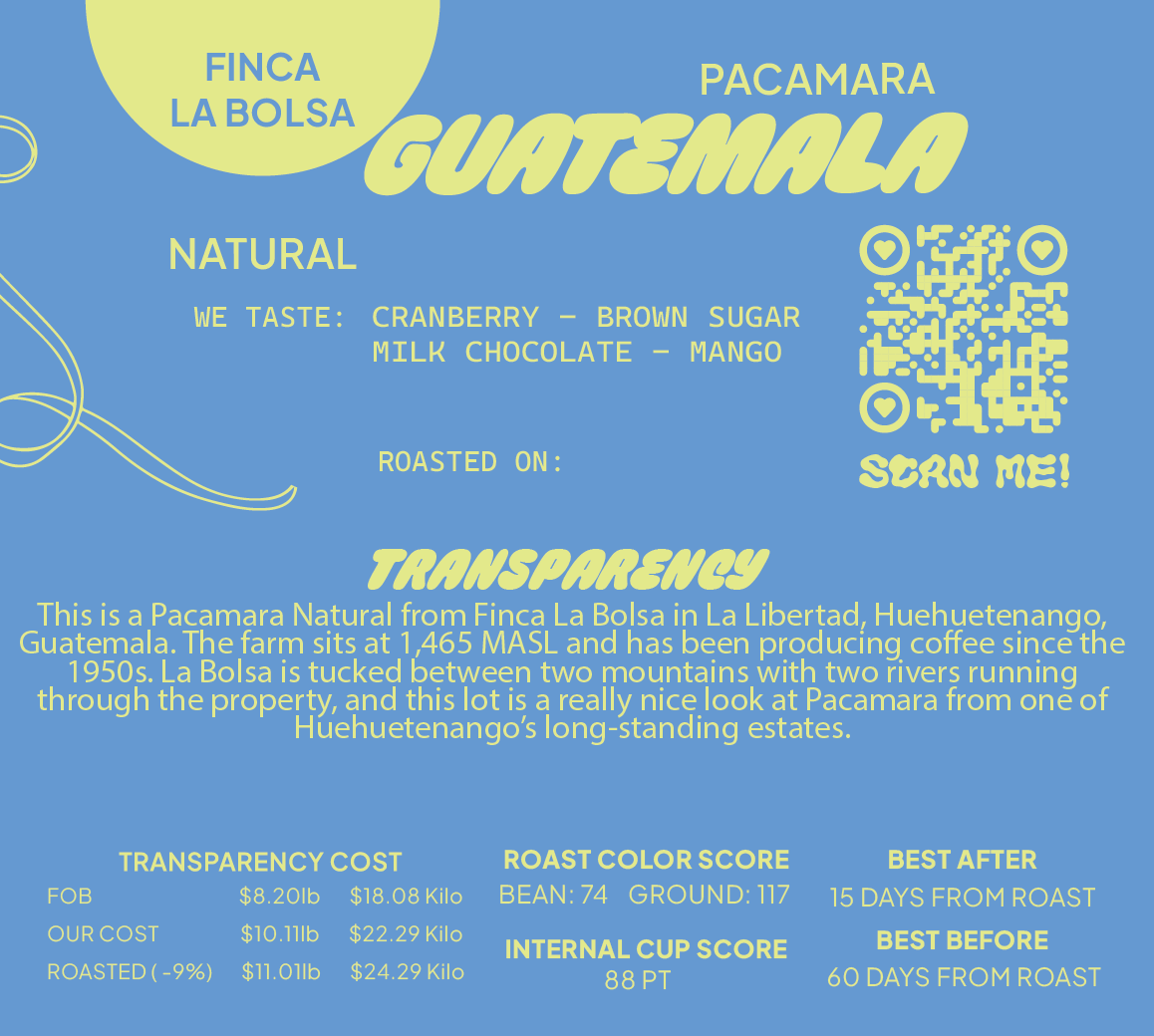 Guatemala Pacamara Natural