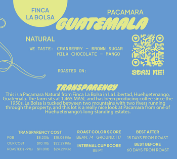 Guatemala Pacamara Natural