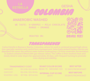Colombia Gesha Anaerobic Washed