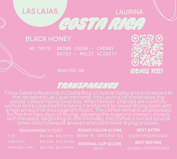 COSTA RICA LAURINA BLACK HONEY