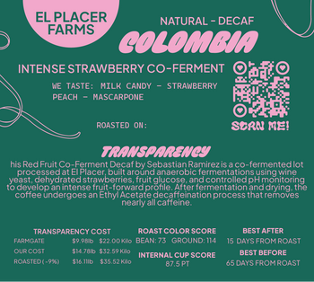 Colombia Decaf Intense Strawberry Co-Ferment