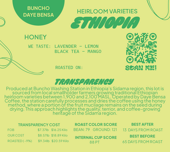 Ethiopia Honey Sidama