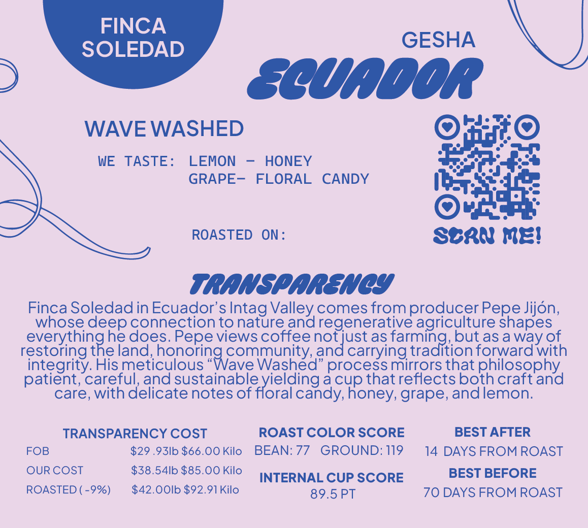 Ecuador GESHA WAVE WASHED