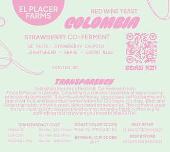 Colombia Red Wine Yeast Strawberry Co-Ferment