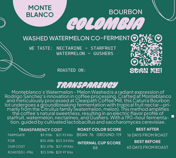 Colombia Washed Watermelon Bourbon